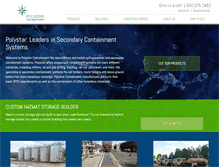 Tablet Screenshot of polystarcontainment.com